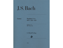 Bach, J.S. Partiten №4-6 BWV828-830: für Klavier (ohne Fingersatz)