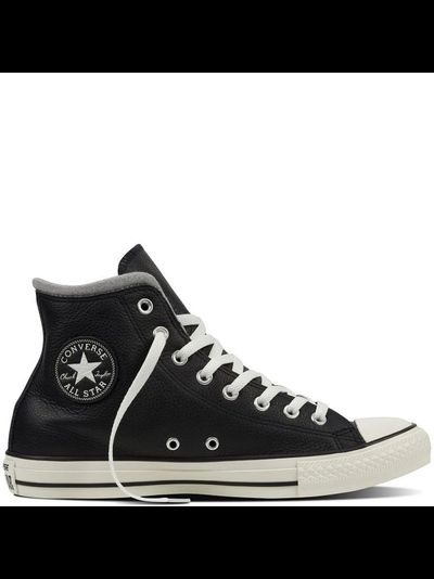 Кеды Converse черные высокие кожаные 153820C фото