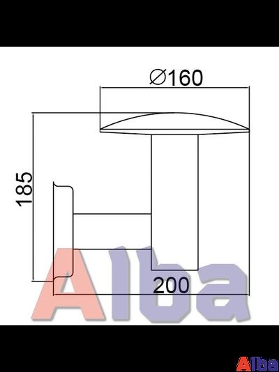 LED светильник садово-парковый настенный ST31