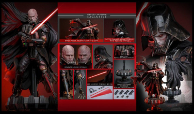 Дарт Вейдер в бою (Звездные Войны, Star Wars) - Коллекционная фигурка 1/6 Darth Vader Battle Damaged (Deluxe Version) (DX45) - Hot Toys