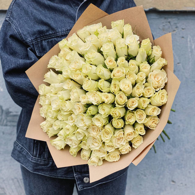 АКЦИЯ!!! 101 белая роза