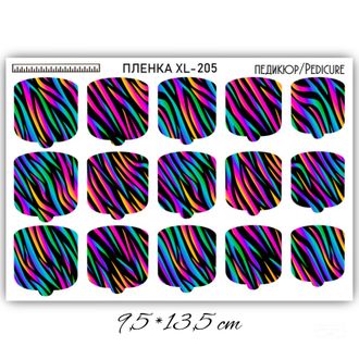 ПЛЕНКИ ДЛЯ НОГТЕЙ 9,5*13,5 СМ XL-205