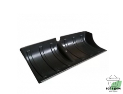 Лопата снеговая "Зима №7" Скрепер с алюминевой планкой,без черенка d-32, 600х300мм