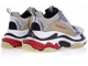 Balenciaga Triple S Серебрянные с красным