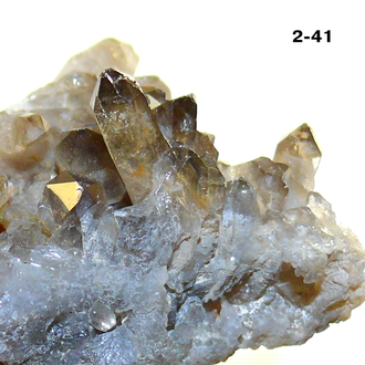 Раухтопаз натуральный (микро-друза) Казахстан №2-41: 39,0г - 49*47*32мм