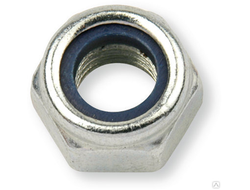 Гайка М10 со стопорным кольцом DIN985 А2-70