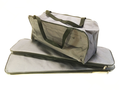 Комплект накладок на сиденья с сумкой 86*20 см ткань графит