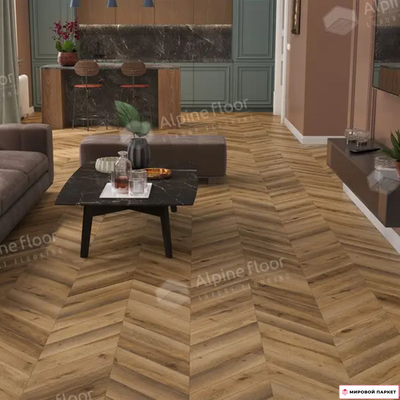 Ламинат Alpine Floor Chevron Art Дуб Килиманджаро LF109-04 в интернет-магазине mirovoy-parquet.ru