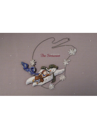 "The Snowman by Raymond Briggs". Волшебное зимнее колье в винтажном стиле