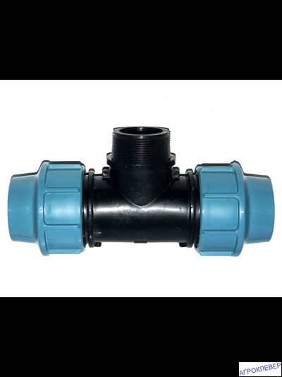 Тройник компрессионный 40х1 1/2"нар.х40