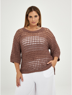 Стильный джемпер для полных женщин
