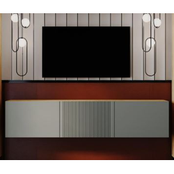 Гостиная Рея Тумба ТВ РГТ (Дуб крафт золотой/гранит софт матовый), Ш1800хВ399хГ380 мм