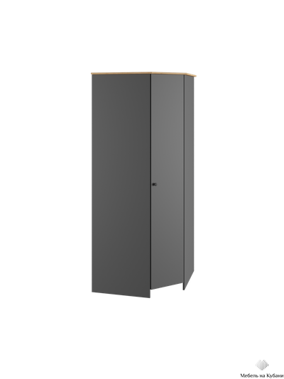 Теодора Шкаф угловой Графит/Дуб крафт