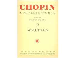 Chopin, Frédéric Waltzes for piano