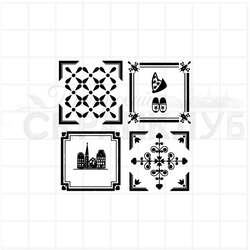 Штамп голландская плитка