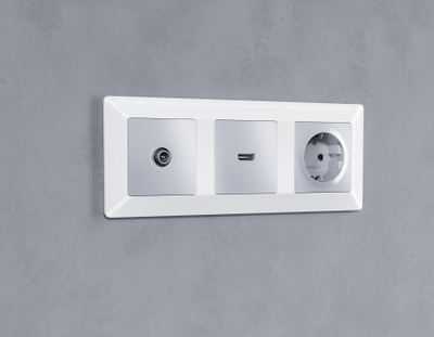 Рамки Белый глянец, коллекция LINE_4