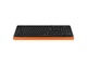 Клавиатура A4 Fstyler FK10 USB Multimedia, черный/оранжевый