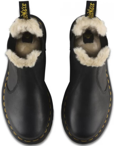 DR. MARTENS CHELSEA LEONORE BLACK С МЕХОМ