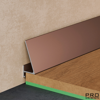 Плинтус Pro Design Corner 570 Анодированный коньяк