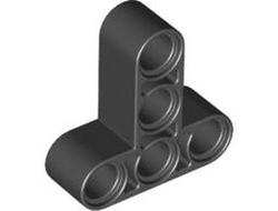 Technic, Liftarm, Modified T-Shape Thick 3 x 3, Black (60484 / 4535771 / 4552347)