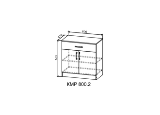 Комод Ронда КМР 800.2 ДСВ