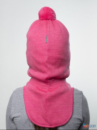 Шапка-шлем 23101-04 с утеплит., хб подклад, ярко-розовый 50-52