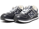 New Balance 574 Dark Blue Leather с мехом