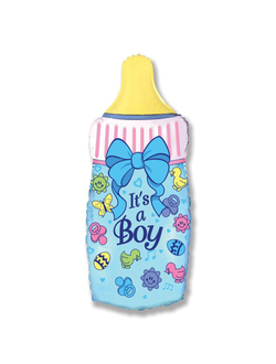 Шар фигура, Бутылочка Мальчика,выписка из роддома / Bottle Boy,79см.*43см.