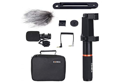 Микрофон для смартфона Comica CVM-VM10-K4 с рукояткой и планкой
