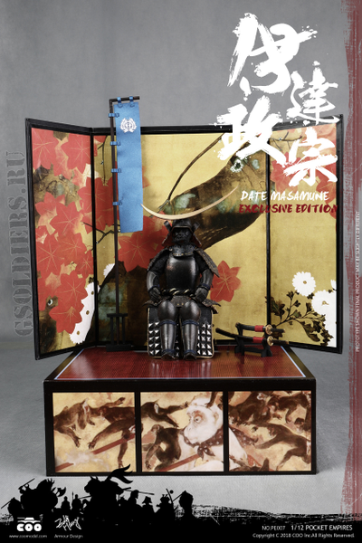 Самурай Датэ Масамунэ, фигурка 1/12 PALM EMPIRES DATE MASAMUNE (EXCLUSIVE EDITION) (PE007) COOMODEL