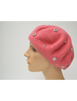 Берет Визио Италия фетровый маджента