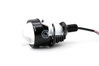 Светодиодные билед модули Aozoom A5+ Bi-Led 2020, 2.5 дюйма, 35w, 9-16v, крепление гайкой или на шпильки, драйвер встроенный (комплект, 2шт)