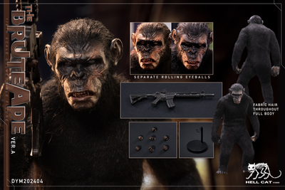 Шимпанзе Коба (серия "Планета Обезьян") - Коллекционная ФИГУРКА 1/6 Ape Leader Standard ver (DYM202404A) - Hell Cat