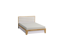 Спальня АЙРИС - АЙРИС 306 Кровать Люкс (1800) Белый-Дуб золотистый