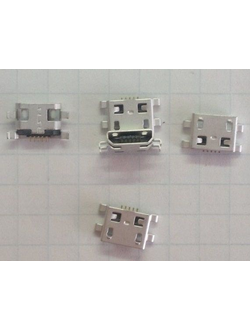 Разъем зарядки microusb № 6 Huawei Ascend Y600, Alcatel 3040, 6030