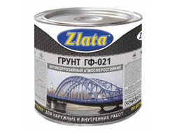 Грунт ГФ-021 "Zlata"  красно-коричневый  0,8 кг. (6 шт.)