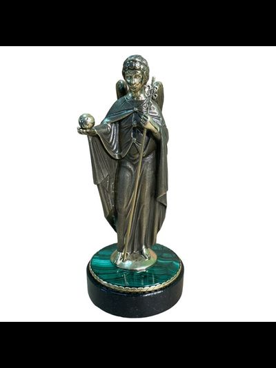 Статуэтка &quot;Архангел Гавриил&quot; , бронза/малахит