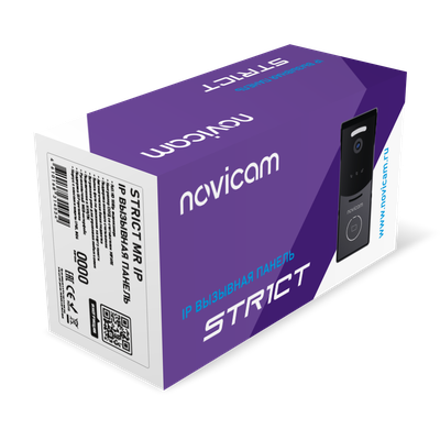 STRICT MR IP WIFI BLACK - IP вызывная панель 2.1 Мп со СКУД и WIFI, встроенный регистратор (фото) встроенный считыватель Mifare (Tuya/Smart Life)