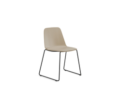 Стул Maarten Plastic SLED BASE с гладкой обивкой купить в Алуште