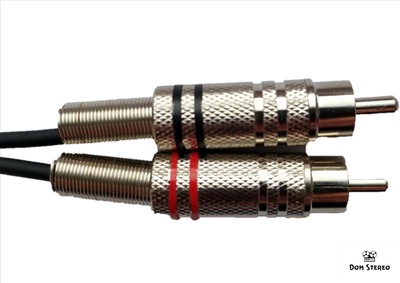 Кабель 2RCA с металлическими разъемами фото