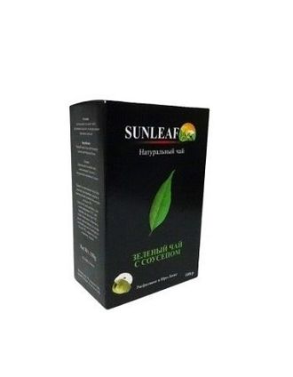 Чай зеленый листовой Sunleaf с добавкой Соусепа 250 гр.