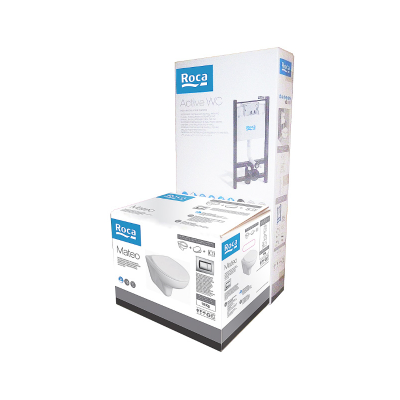 Комплект Roca Mateo 893100010 подвесной унитаз + инсталляция + кнопка
