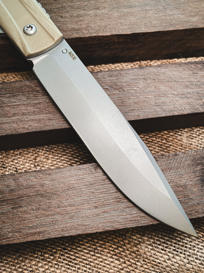 Складной нож Wild West сталь AUS 10, рукоять G10, цвет тан рельеф