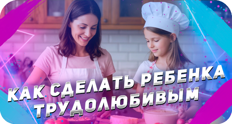 Как воспитать трудолюбие в своём ребёнке