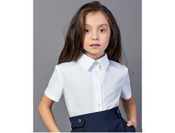 Д 5273 Блузка короткий рукав  Классика р.122-158