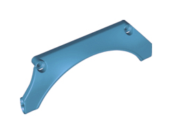 Technic, Panel Car Mudguard Arched 15 x 2 x 5 Straight Top, Dark Azure (24118 / 6212057)