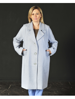 Пальто 659-0224 голубой