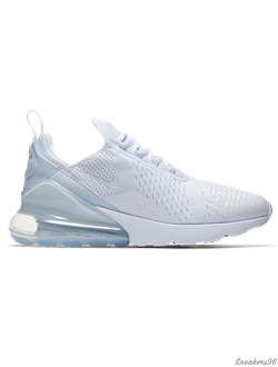 Nike Air Max 270 Triple  Белые Унисекс (36-45)