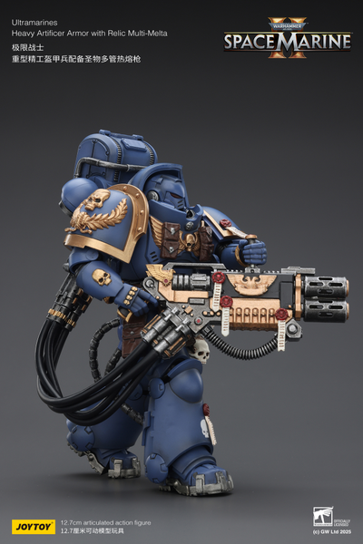 Ультрамарин в тяжелой броне (Warhammer 40K) - КОЛЛЕКЦИОННАЯ ФИГУРКА 1/18 Ultramarines: Heavy Artificer Armor with Relic Multi-Melt (JT02830) - JOYTOY