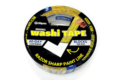 Blue Dolphin Лента малярная бумажная сверхтонкая, для ультра деликатных работ, золотая